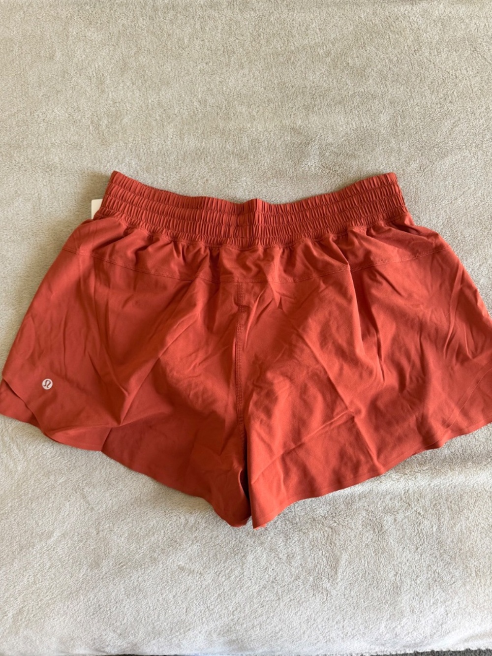 lululemon athletica Women's Athletic Shorts in Rust Orange - Picture 3 of 3